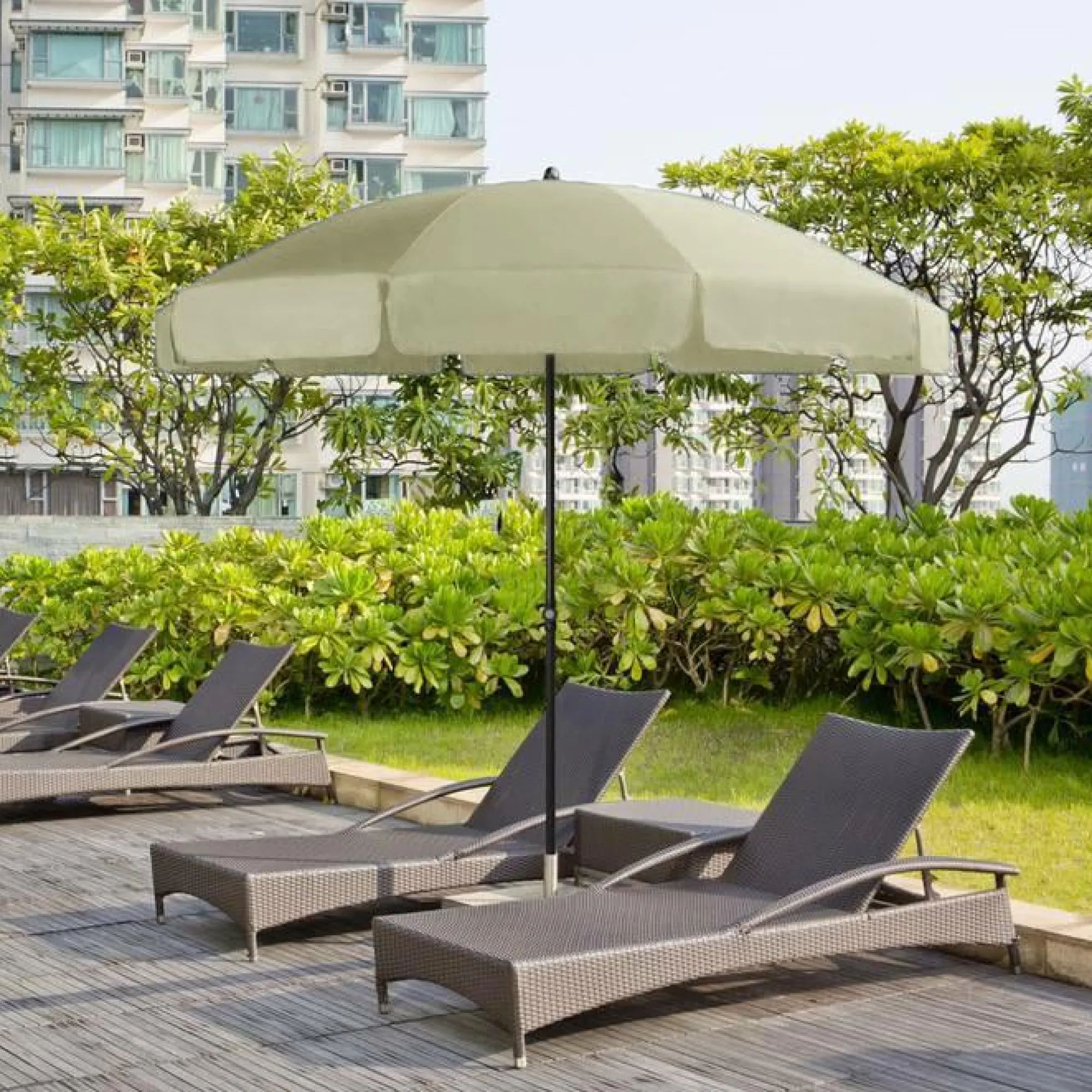Camif Parasols>DOPPLER Parasol Rond ⌀ 250 cm Sunline en Acier -