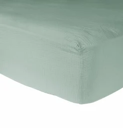 Camif Draps Housse>Drap housse gaze de coton bio Lou - - 140 x 190 cm