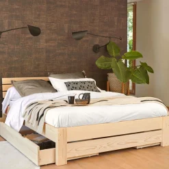 Camif Draps Housse>Drap housse literie de relaxation percale bio Elise - - 2 x 80 x 200 cm