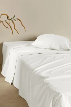 Camif Draps>Drap plat coton lin Valentine - - 240 x 300 cm