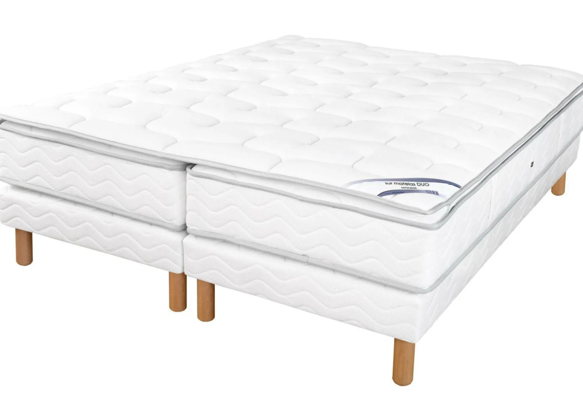Camif Ensembles 140 X 190 Cm|Ensembles Matelas Et Sommier>DUVIVIER Ensemble Gala Eco Luxe Mousse - 2 x 100 x 200 cm