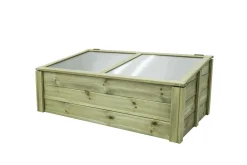 Camif Carrés De Potager>EKJU Serre à Poser 60 x 100 cm en Bois et Plexiglass