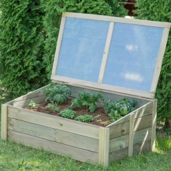 Camif Carrés De Potager>EKJU Serre à Poser 60 x 100 cm en Bois et Plexiglass