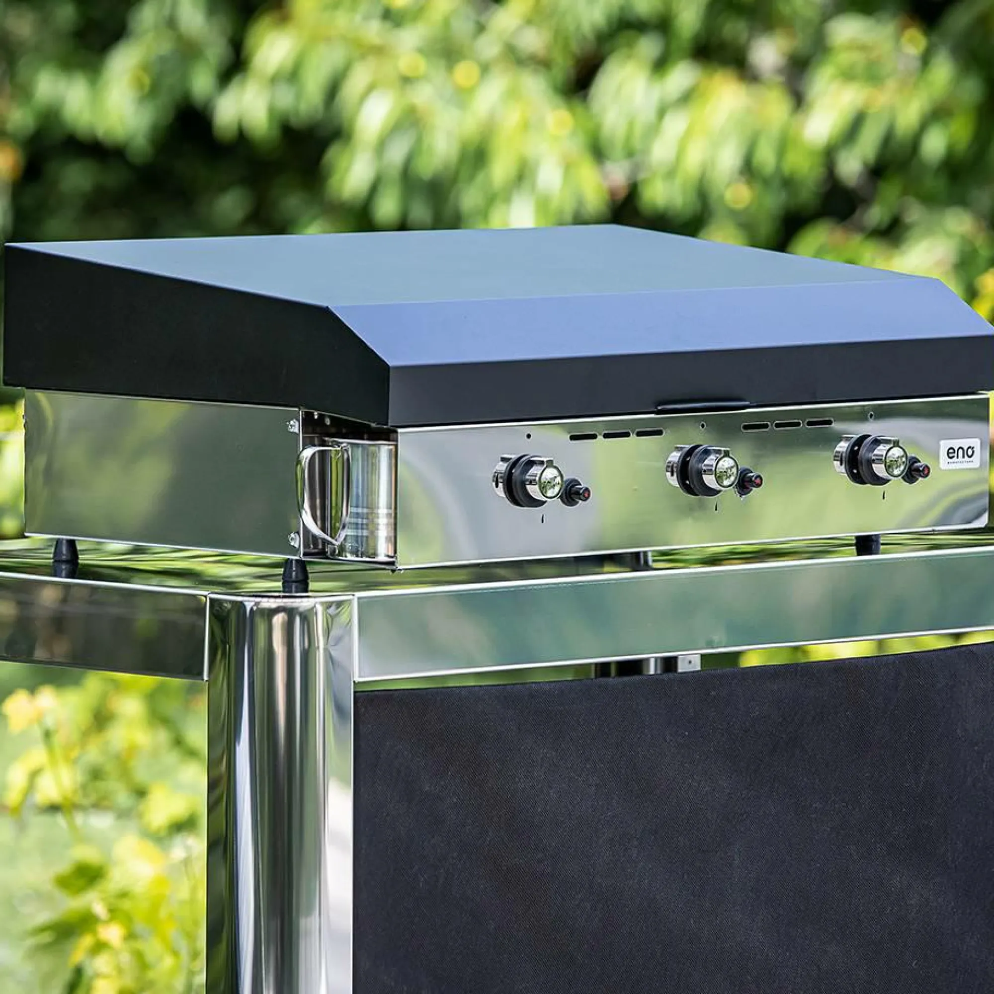 Camif Accessoires Planchas Et Barbecues>ENO Couvercle Plancha Initial/Océane 65 en Acier Noir