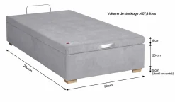 Camif Sommiers 140 X 190 Cm|Sommiers 160 X 200 Cm><noscript><img width=