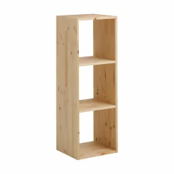 Camif Etagères>Etagère bois massif 3 cases Elio