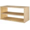 Camif Etagères>Etagère bois massif 2 cases horizontales Elio