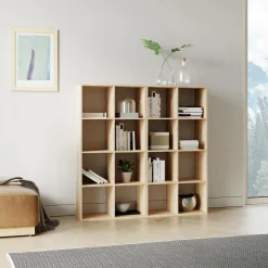 Camif Etagères>Etagère bois massif 4x4 cases Elio