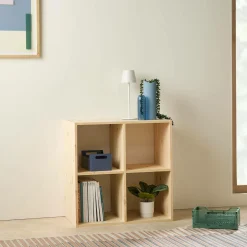 Camif Etagères>Etagère bois massif 2x2 cases Elio