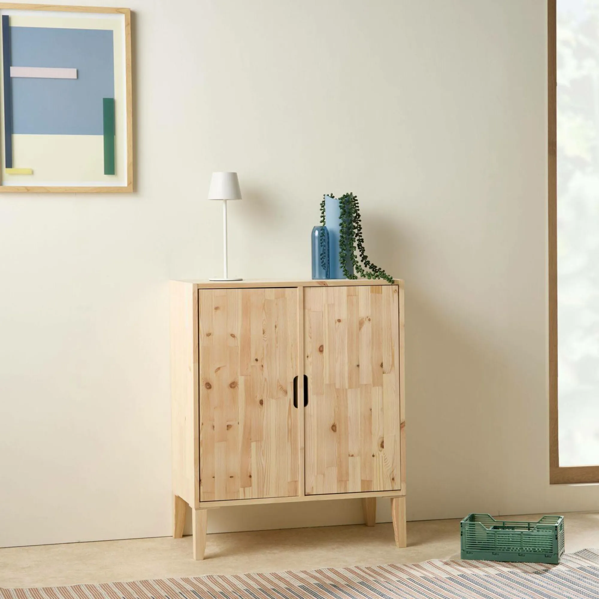 Camif Etagères>Etagère bois massif 2x2 cases Elio