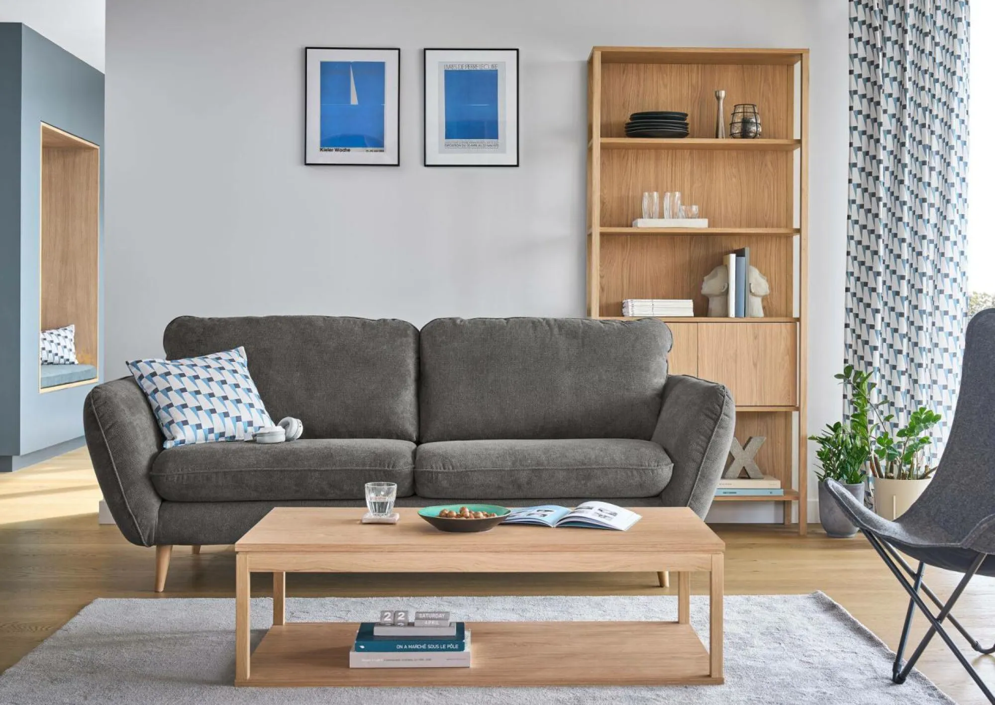 Camif Bibliothèques>Etagère décor bois L90cm Simon
