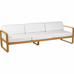 Camif Canapés Et Fauteuils De Jardin>FERMOB Canapé 3 Places Bellevie Blanc Grisé en Aluminium -