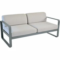 Camif Canapés Et Fauteuils De Jardin>FERMOB Canapé 2 Places Bellevie Gris Flanelle en Aluminium -