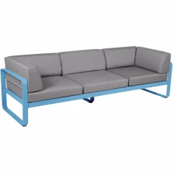 Camif Canapés Et Fauteuils De Jardin>FERMOB Canapé 3 Places Bellevie Gris Flanelle en Aluminium -