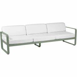Camif Canapés Et Fauteuils De Jardin>FERMOB Canapé 3 Places Bellevie Blanc Grisé en Aluminium -