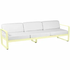 Camif Canapés Et Fauteuils De Jardin>FERMOB Canapé 3 Places Bellevie Blanc Grisé en Aluminium -