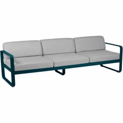 Camif Canapés Et Fauteuils De Jardin>FERMOB Canapé 3 Places Bellevie Gris Flanelle en Aluminium -