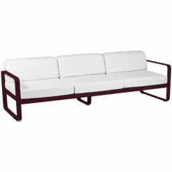 Camif Canapés Et Fauteuils De Jardin>FERMOB Canapé 3 Places Bellevie Blanc Grisé en Aluminium -