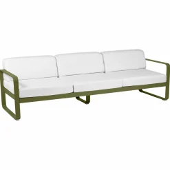 Camif Canapés Et Fauteuils De Jardin>FERMOB Canapé 3 Places Bellevie Blanc Grisé en Aluminium -