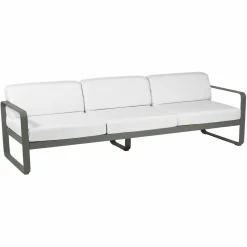 Camif Canapés Et Fauteuils De Jardin>FERMOB Canapé 3 Places Bellevie Blanc Grisé en Aluminium -