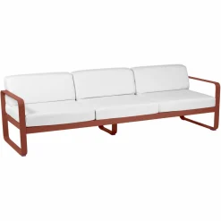 Camif Canapés Et Fauteuils De Jardin>FERMOB Canapé 3 Places Bellevie Blanc Grisé en Aluminium -