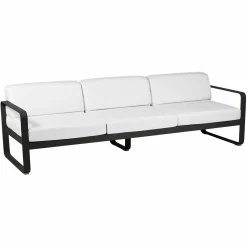 Camif Canapés Et Fauteuils De Jardin>FERMOB Canapé 3 Places Bellevie Blanc Grisé en Aluminium -