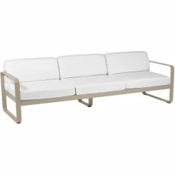 Camif Canapés Et Fauteuils De Jardin>FERMOB Canapé 3 Places Bellevie Blanc Grisé en Aluminium -