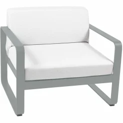 Camif Canapés Et Fauteuils De Jardin>FERMOB Fauteuil Bellevie Blanc Grisé en Aluminium -