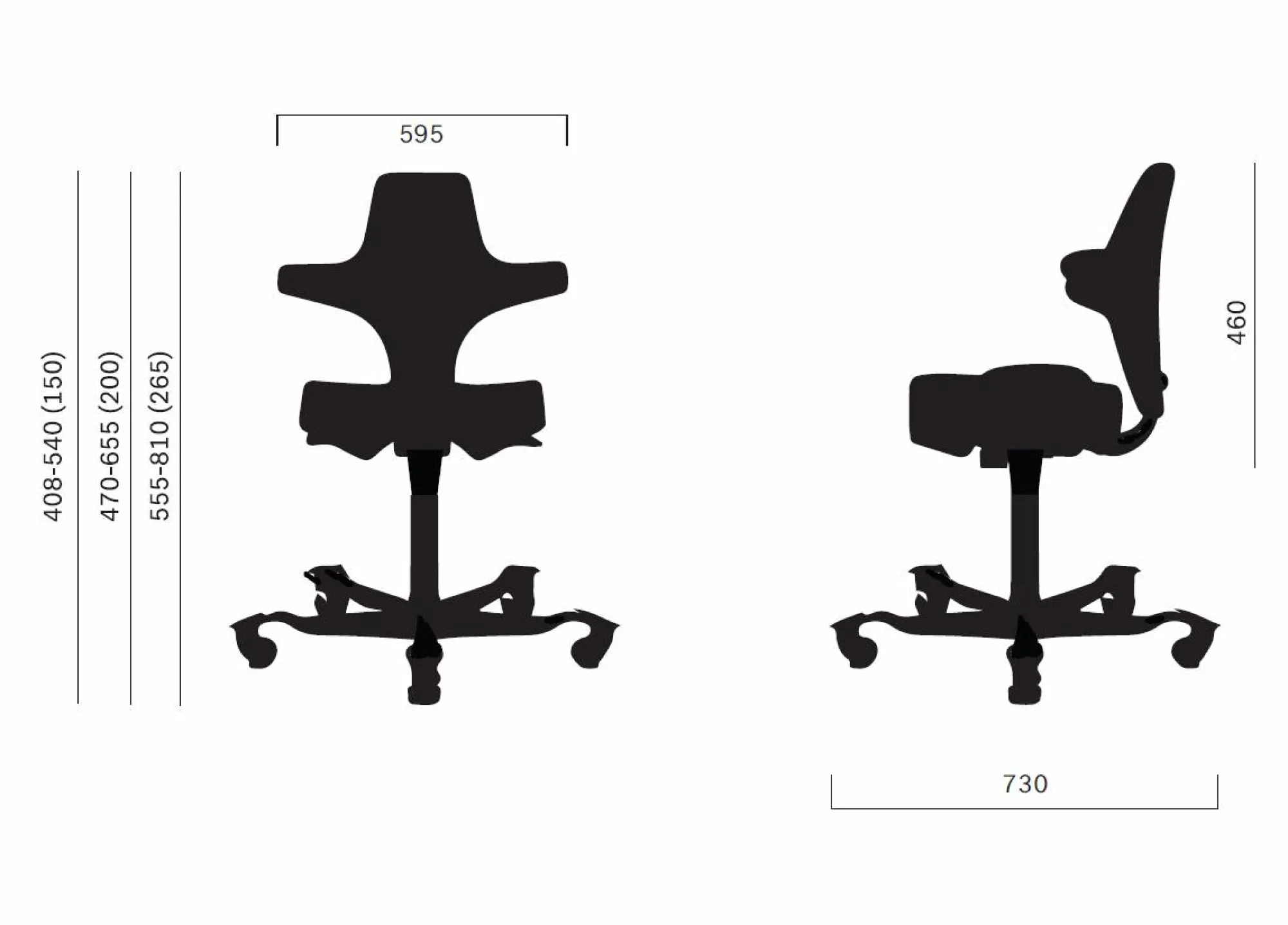 Camif Chaises De Bureau>FLOKK Chaise de bureau assis debout Capisco 8106 - - Roulettes pour sol dur