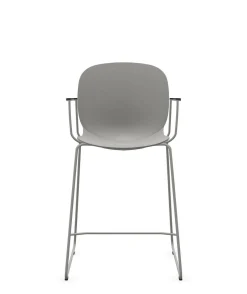 Camif Tabourets>FLOKK Chaise haute empilable avec accoudoirs et pieds luge acier Noor 6090 -