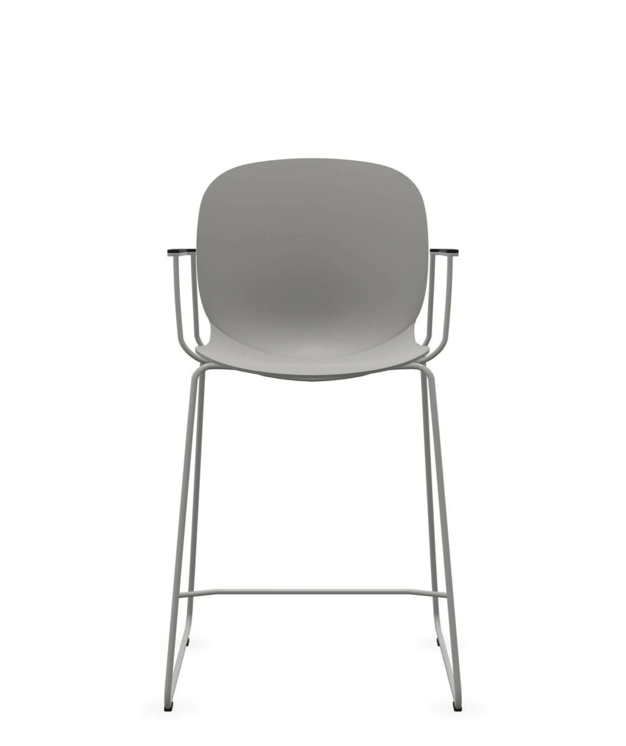Camif Tabourets>FLOKK Chaise haute empilable avec accoudoirs et pieds luge acier Noor 6090 -