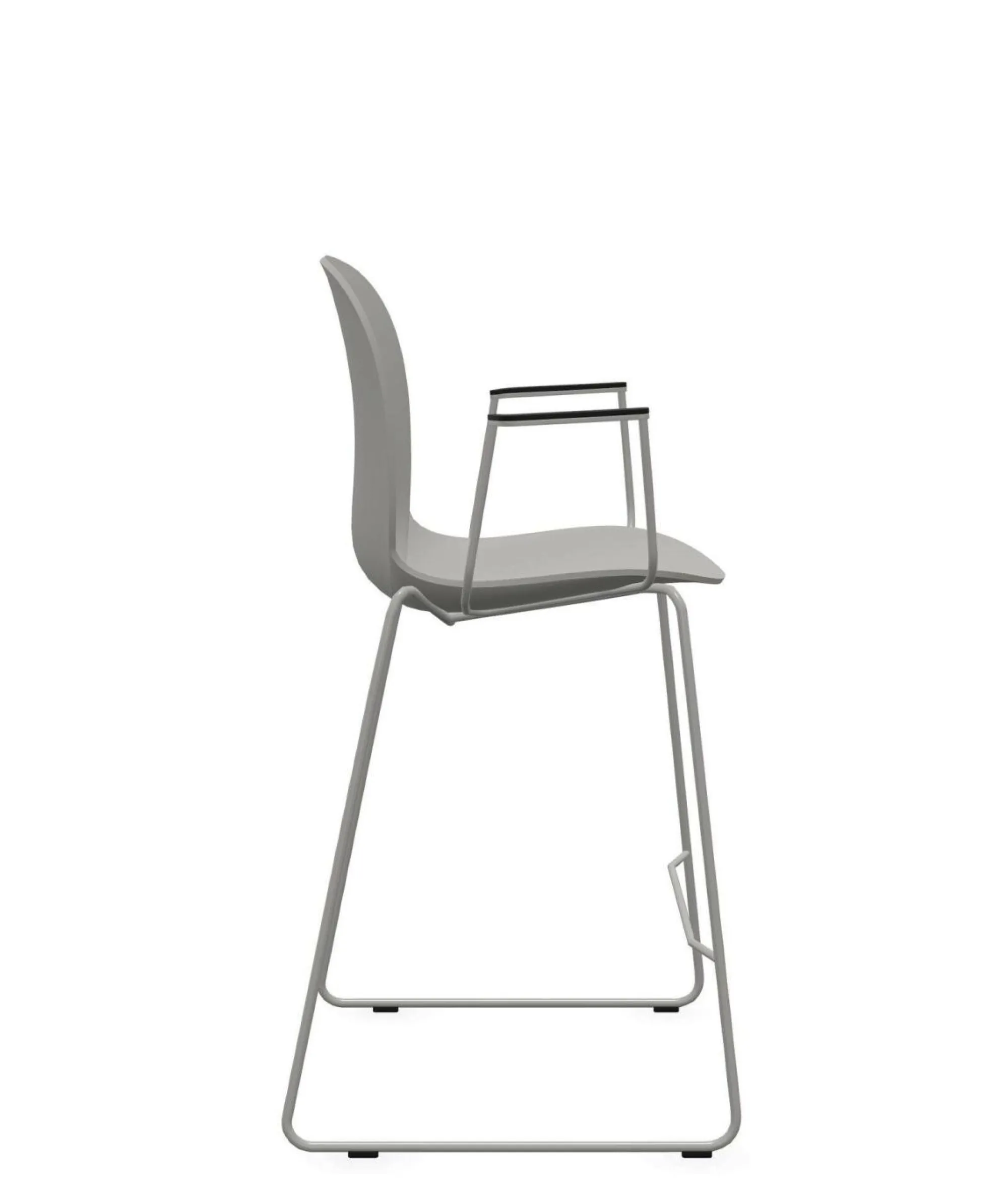 Camif Tabourets>FLOKK Chaise haute empilable avec accoudoirs et pieds luge acier Noor 6090 -