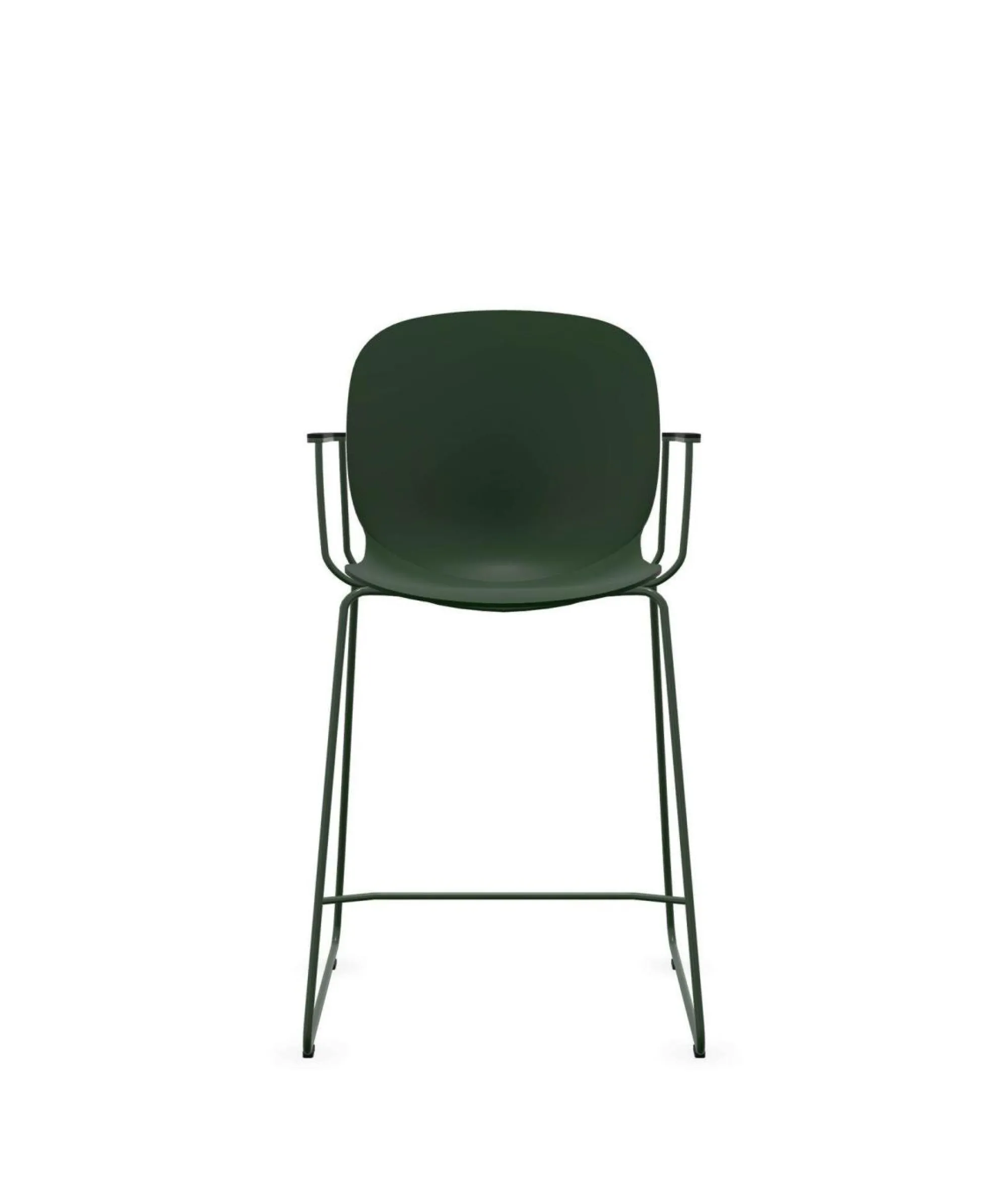 Camif Tabourets>FLOKK Chaise haute empilable avec accoudoirs et pieds luge acier Noor 6090 -