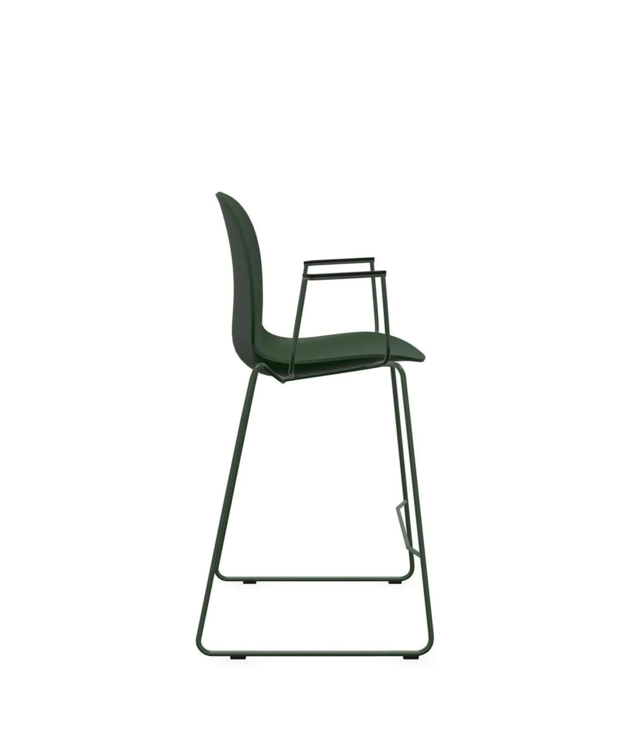 Camif Tabourets>FLOKK Chaise haute empilable avec accoudoirs et pieds luge acier Noor 6090 -