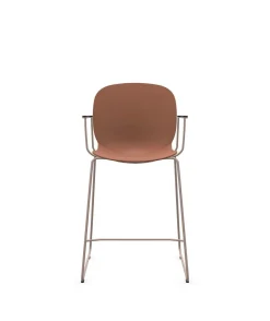 Camif Tabourets>FLOKK Chaise haute empilable avec accoudoirs et pieds luge acier Noor 6090 -