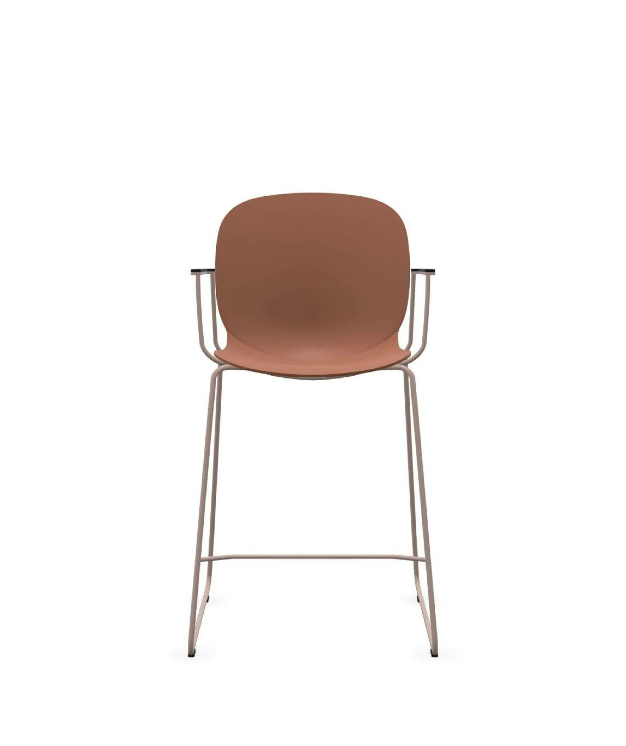 Camif Tabourets>FLOKK Chaise haute empilable avec accoudoirs et pieds luge acier Noor 6090 -