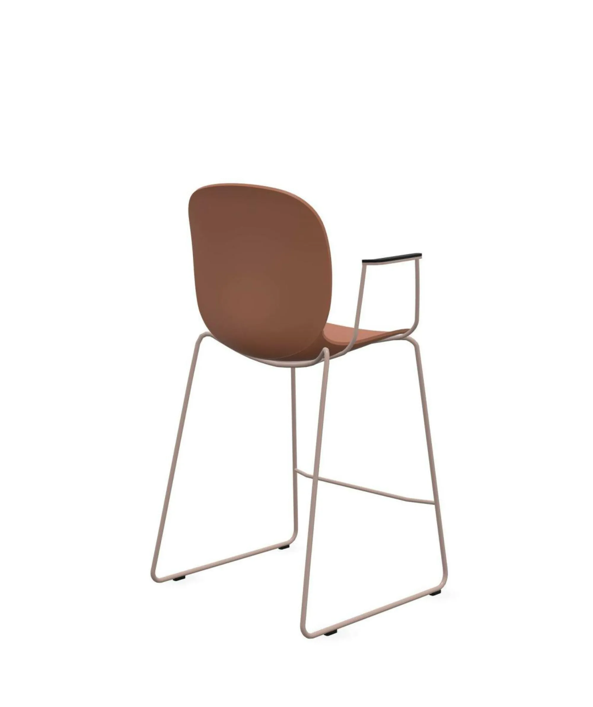 Camif Tabourets>FLOKK Chaise haute empilable avec accoudoirs et pieds luge acier Noor 6090 -