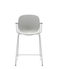 Camif Tabourets>FLOKK Chaise haute empilable avec accoudoirs et pieds luge acier Noor 6090 -