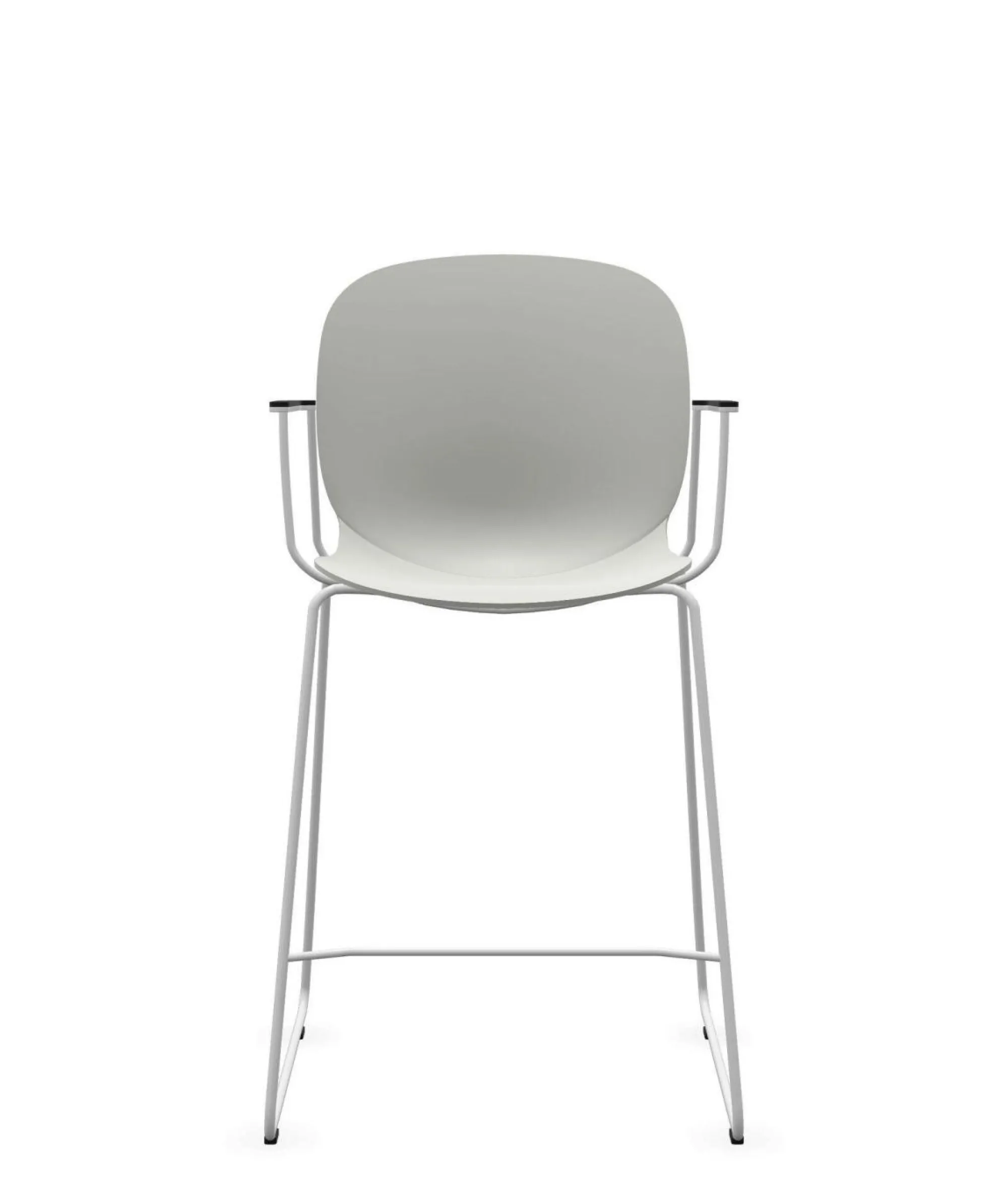 Camif Tabourets>FLOKK Chaise haute empilable avec accoudoirs et pieds luge acier Noor 6090 -