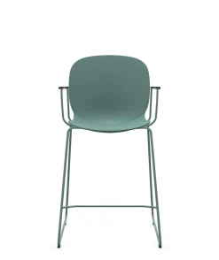 Camif Tabourets>FLOKK Chaise haute empilable avec accoudoirs et pieds luge acier Noor 6090 -