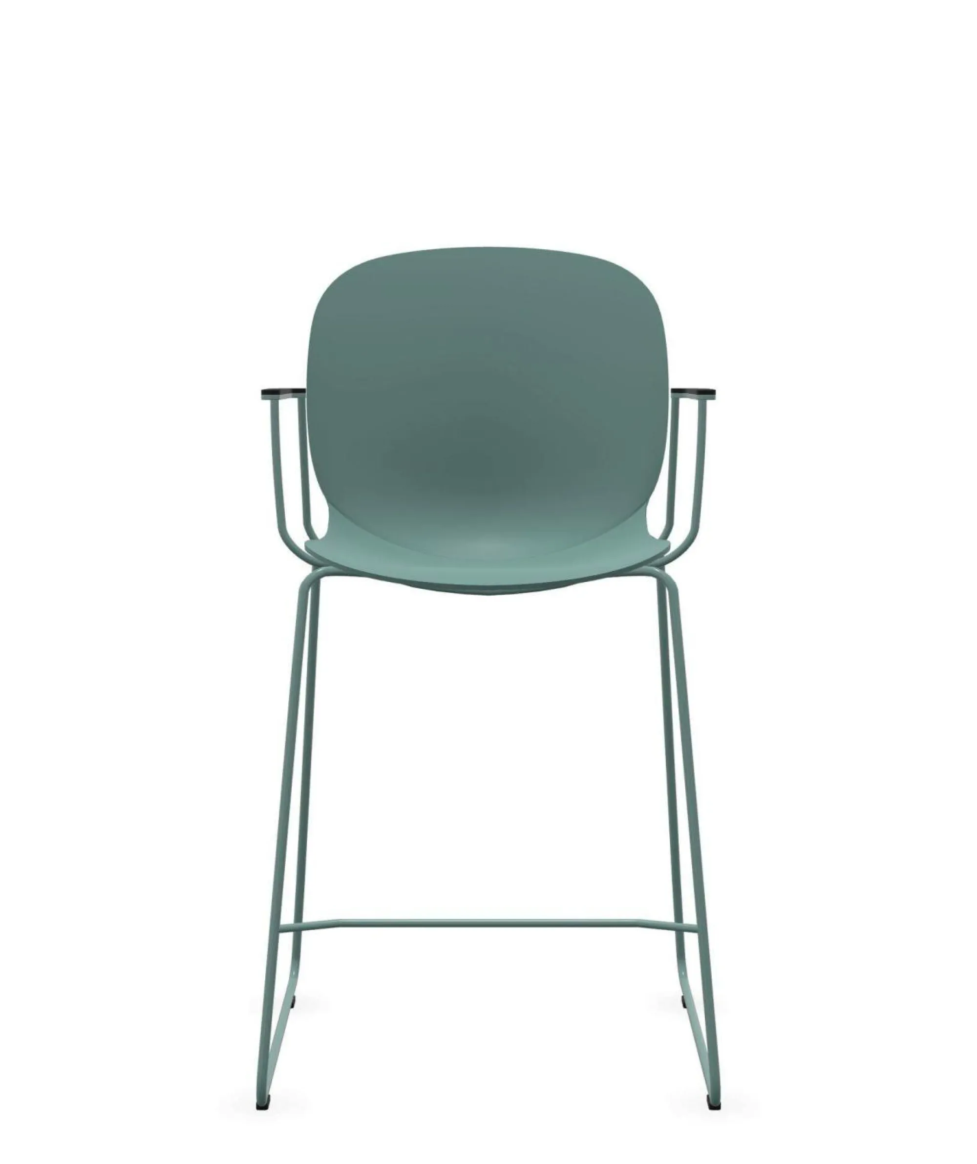 Camif Tabourets>FLOKK Chaise haute empilable avec accoudoirs et pieds luge acier Noor 6090 -