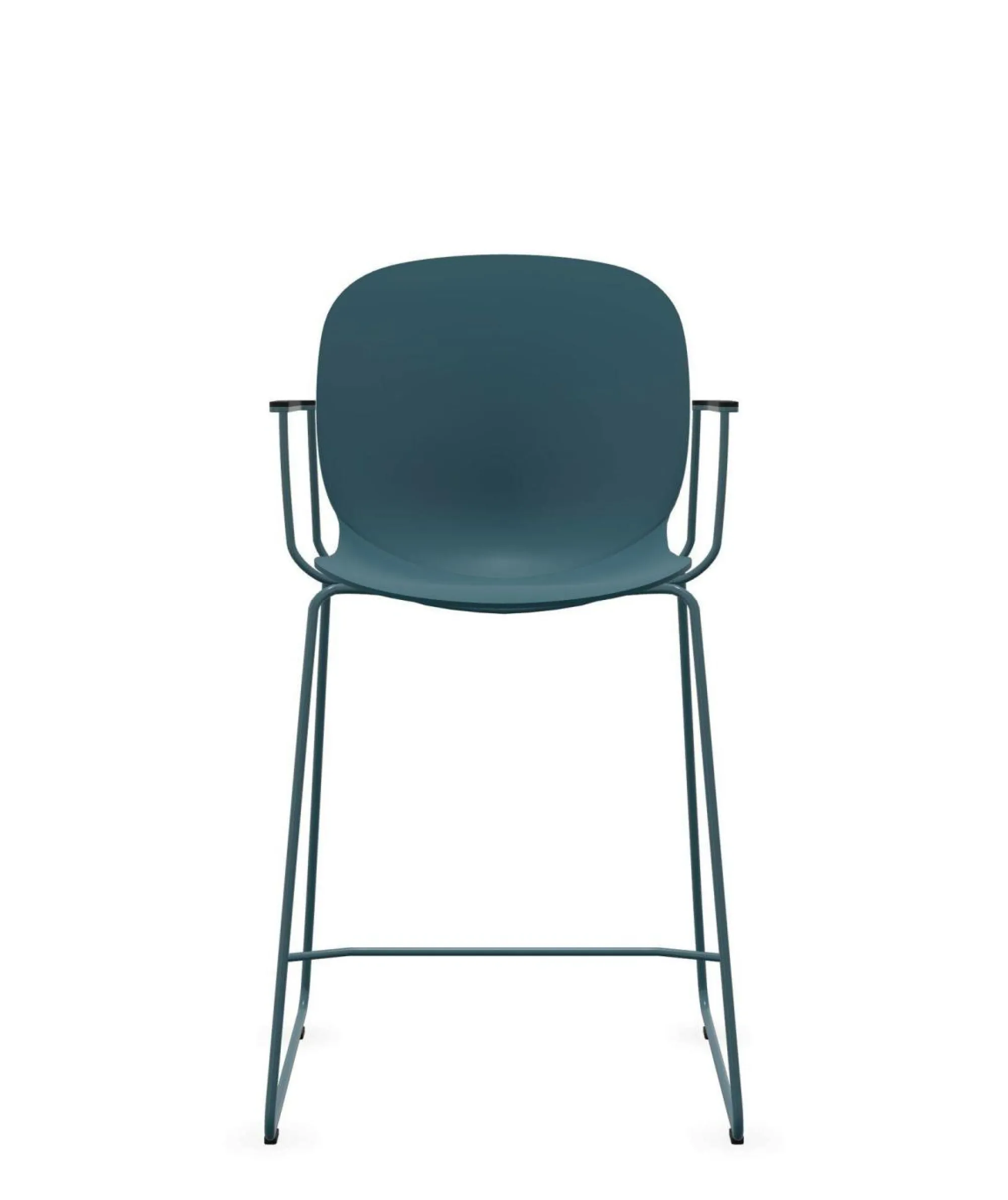 Camif Tabourets>FLOKK Chaise haute empilable avec accoudoirs et pieds luge acier Noor 6090 -