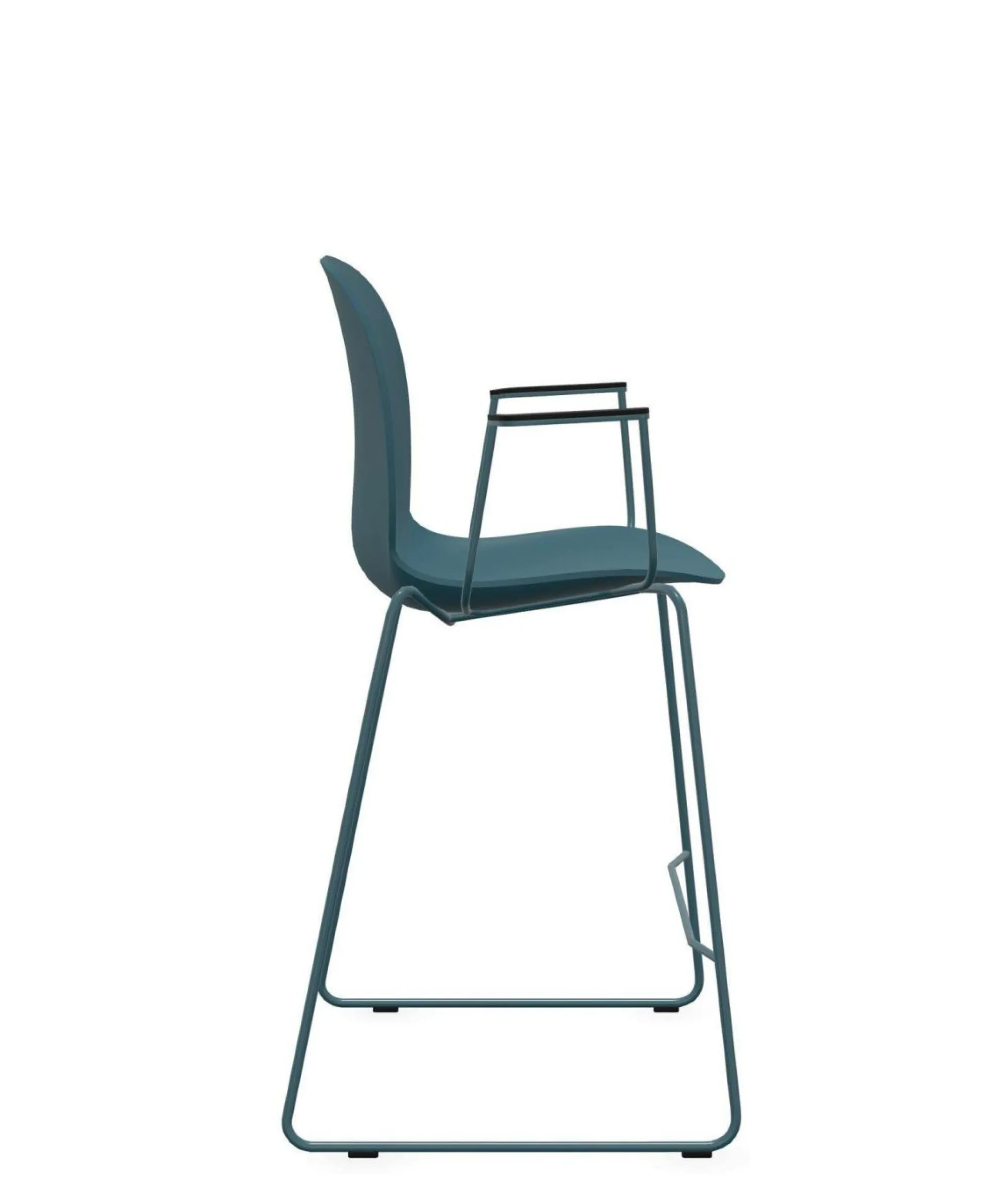 Camif Tabourets>FLOKK Chaise haute empilable avec accoudoirs et pieds luge acier Noor 6090 -