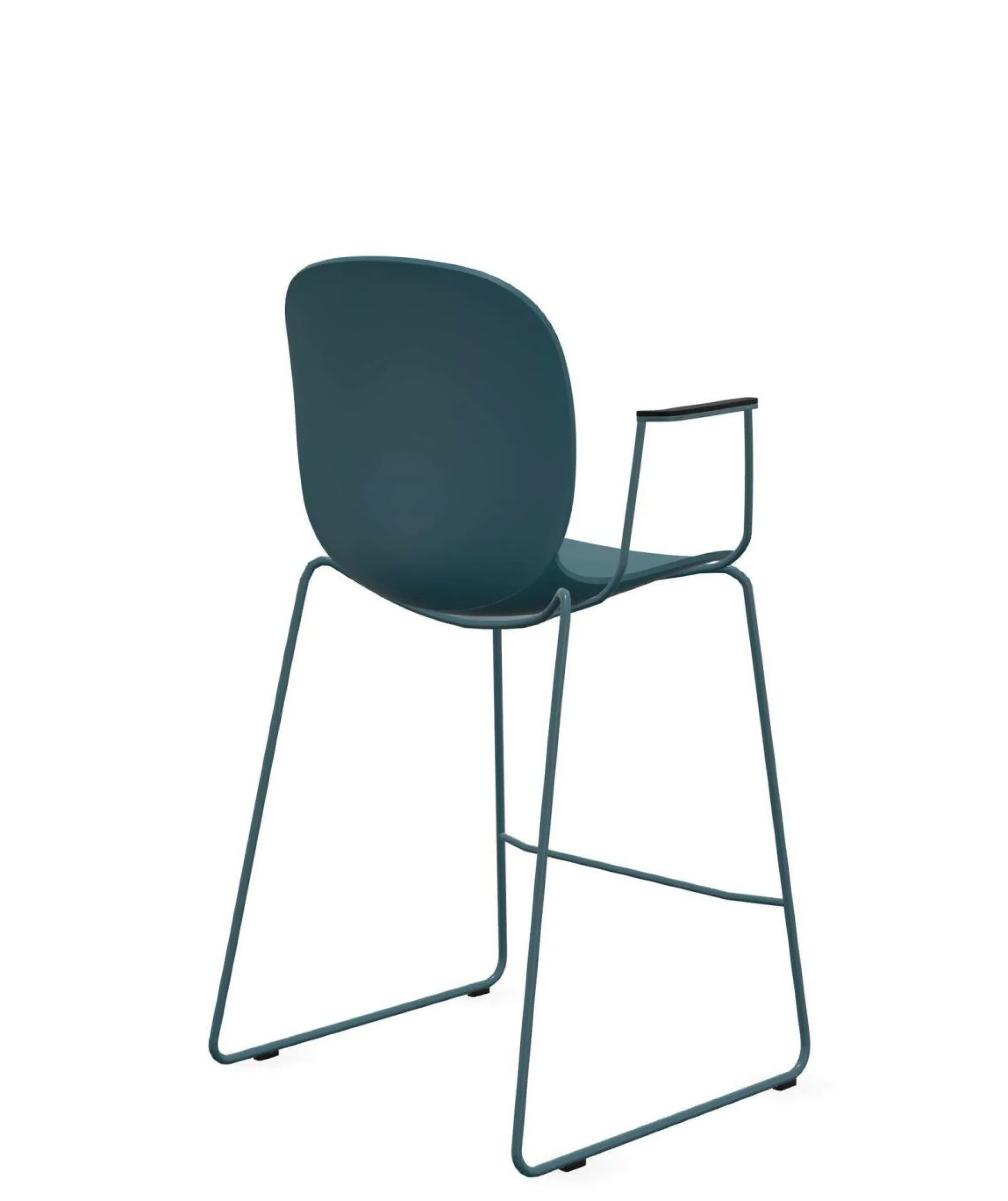 Camif Tabourets>FLOKK Chaise haute empilable avec accoudoirs et pieds luge acier Noor 6090 -