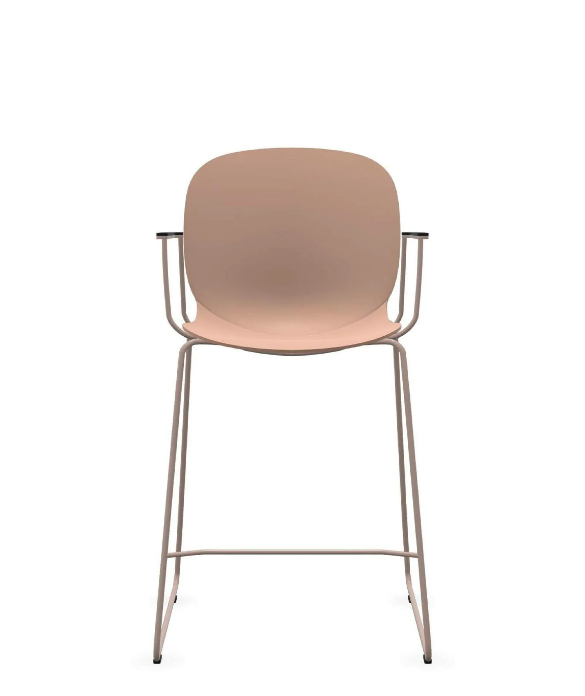Camif Tabourets>FLOKK Chaise haute empilable avec accoudoirs et pieds luge acier Noor 6090 -