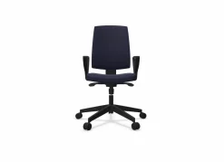 Camif Chaises De Bureau>FLOKK Fauteuil de bureau dossier capitonné et plastique noir avec accoudoirs fixes Raya 21S - - Roulettes pour sol dur