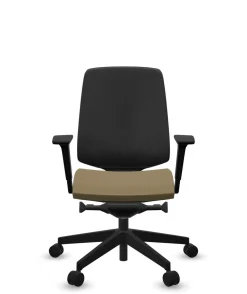 Camif Chaises De Bureau>FLOKK Fauteuil de bureau base noire et dossier résille Light Up 250SL - - Roulettes pour sol dur