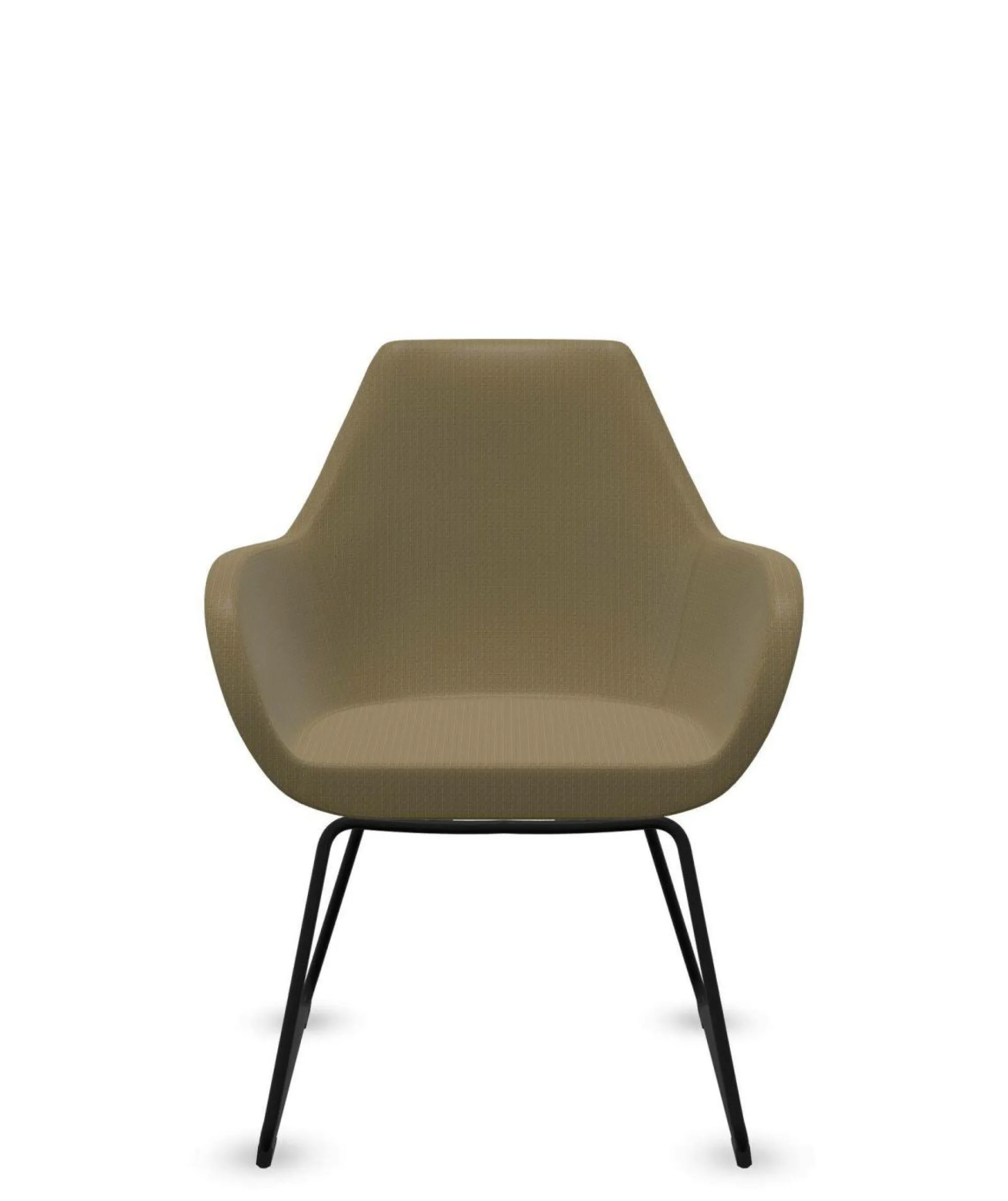 Camif Chaises De Bureau>FLOKK Fauteuil entièrement capitonné pieds luge Fan 10V -