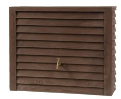 Camif Récupérateurs D'Eau>GARANTIA Kit Récupérateur d'Eau 350 L Woody Aspect Bois Foncé