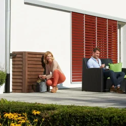 Camif Récupérateurs D'Eau>GARANTIA Kit Récupérateur d'Eau 350 L Woody Aspect Bois Foncé